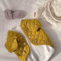 HKM-0261821 Thickened Cotton Pet Coat for Dogs and Cats with Scarf Options in Yellow, Off-white, and Floral Designs