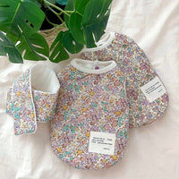 HKM-0261821 Thickened Cotton Pet Coat for Dogs and Cats with Scarf Options in Yellow, Off-white, and Floral Designs