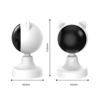 HKM-0262205 Intelligent Laser Cat Teaser Toy - USB Rechargeable White ABS Design