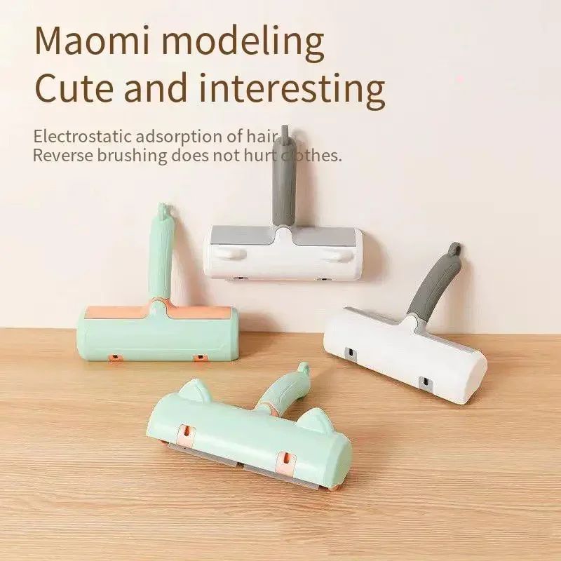 HKM-0262973 Two-Way Pet Hair Removal Brush with Non-Slip Handle and Washable Design for Clothing and Furniture Cleaning