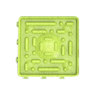 HKM-0263357 Tricolor Dog Feeding Tray with Licking Plate - 15x15x7.5 cm Plastic Design