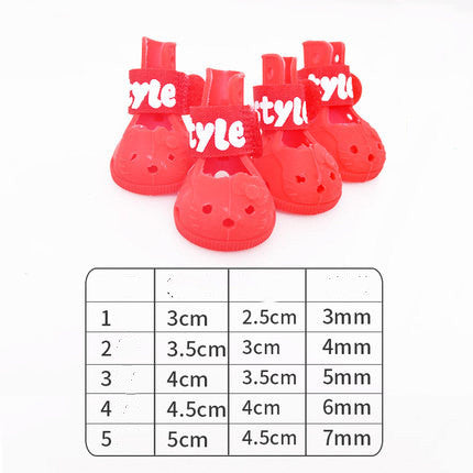 HKM-0263997 Dog Summer Sandals in Cow Leather with Comfortable Fabric Upper and Grape Granule Design
