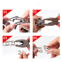 HKM-0265149 Dog Training Stimulating Chain with Zinc Alloy Buckle - Various Sizes Available (2.5mm to 4.0mm)