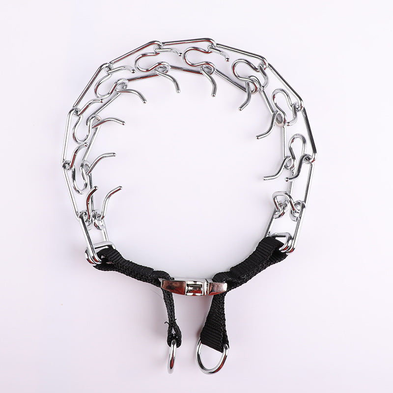HKM-0265149 Dog Training Stimulating Chain with Zinc Alloy Buckle - Various Sizes Available (2.5mm to 4.0mm)