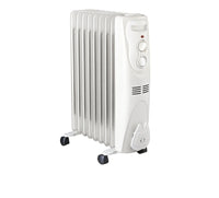 HKM-026579 Portable Electric Oil Filled Radiator Heater with Adjustable Thermostat and Safety Features