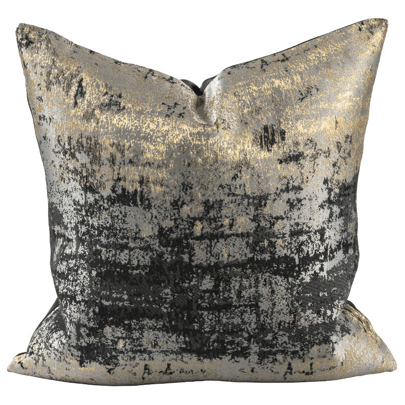 HKM-026643 Light Luxury Jacquard Pillow Cover in Silver Birch Design