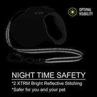 HKM-0266941 Reflective Automatic Retractable Dog Leash - Durable Nylon and ABS Material, 3 Colors Available