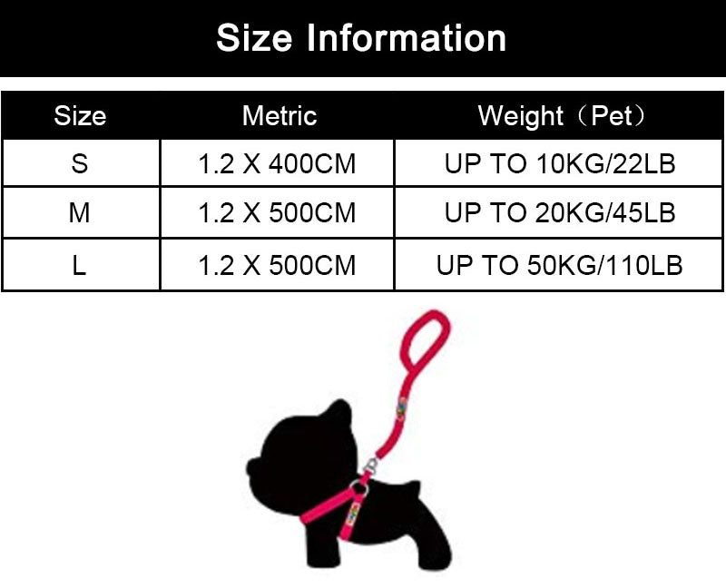 HKM-0266941 Reflective Automatic Retractable Dog Leash - Durable Nylon and ABS Material, 3 Colors Available