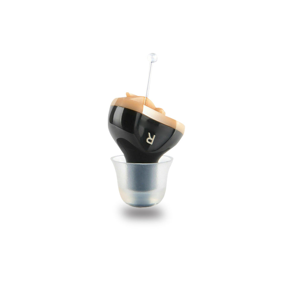 HKM-026707 Invisible Micro Hearing Aid Q10 for Seniors - Adjustable Wireless Ear Sound Amplifier with Accessories