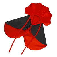 HKM-0267709 Pet Halloween Cloak with Hat for Medium to Large Dogs - Red and Black Polyester Costume