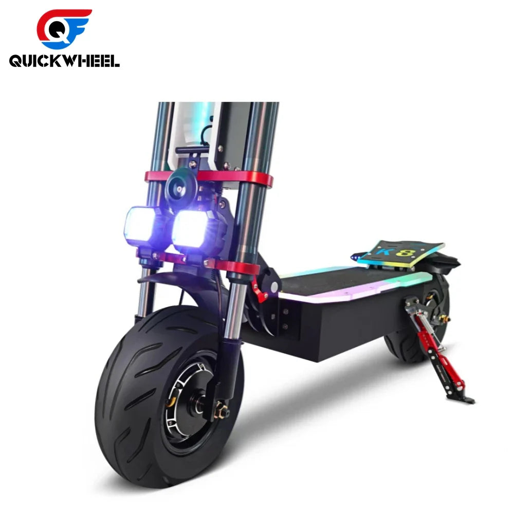 HKM-026835 Foldable Off-Road Electric Scooter, 60V 38Ah Lithium Battery, 150kg Max Load, Waterproof, Full Suspension, 80-100km Range