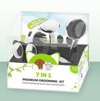 HKM-0268733 Pet Grooming Set with Nail Clipper and Fur Combs for Cats