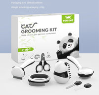 HKM-0268733 Pet Grooming Set with Nail Clipper and Fur Combs for Cats