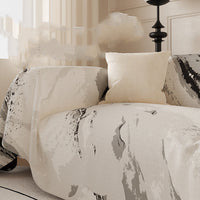 HKM-026963 Abstract Painting Non-Slip Sofa Cover - Wear-Resistant Fabric, Multiple Sizes Available