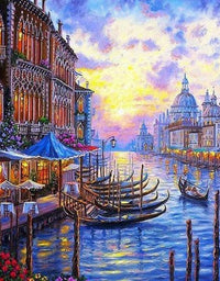 HKM-026963 City Skyline Paint by Numbers Kit - 40x50 cm