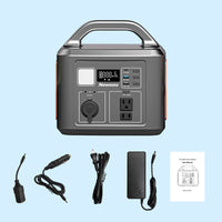 HKM-027027 Portable Power Station 600W with 538WH Lithium Battery for Home and Outdoor Emergency Use
