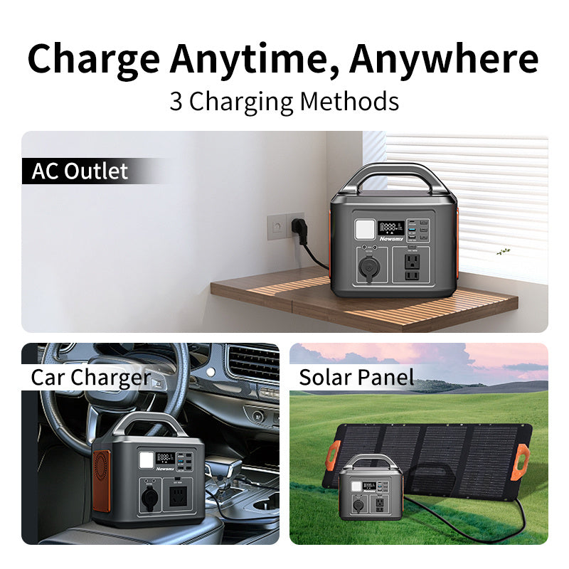 HKM-027027 Portable Power Station 600W with 538WH Lithium Battery for Home and Outdoor Emergency Use