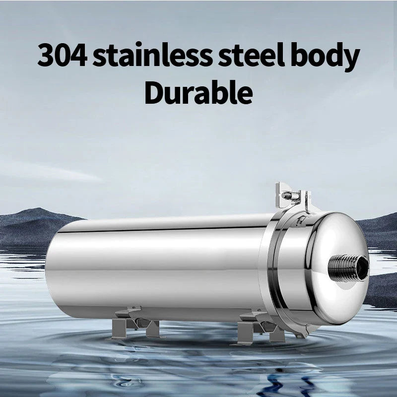 HKM-027155 Whole House Water Purification System with 0.01 Micron Stainless Steel Filter for Yellow Mud Water
