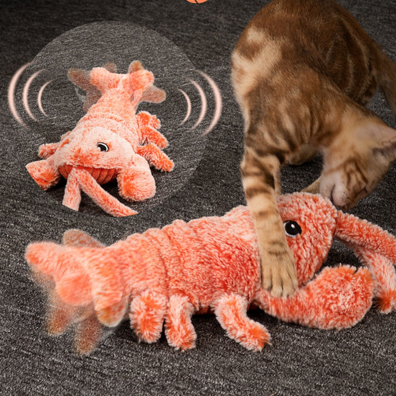 HKM-0272573 USB Rechargeable Pet Electric Molar Tooth Cleaning Toy with Soft Velvet Fabric