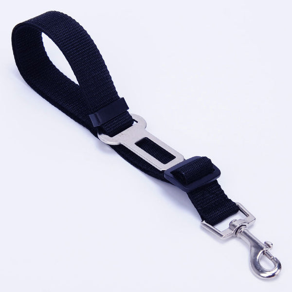 HKM-0272701 Adjustable Pet Traction Rope for Car Seat Belt - Nylon Safety Strap in Various Colors