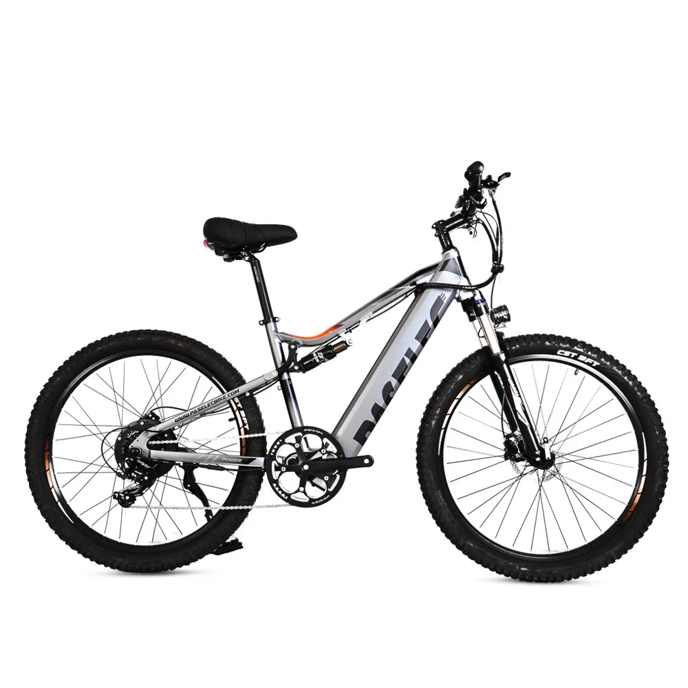HKM-027283 PASELEC GS9 Electric Mountain Bicycle 27.5-Inch 500W Lithium Battery Dual Suspension 8-Speed