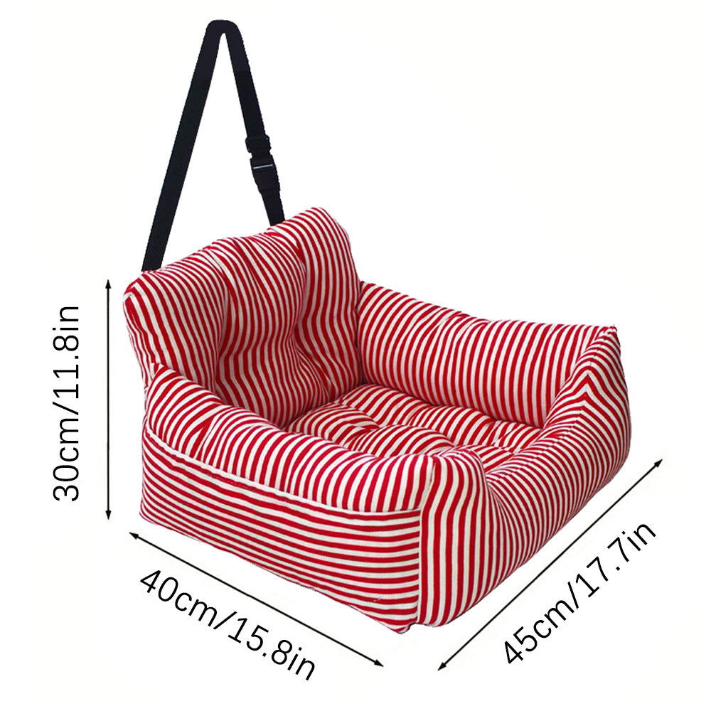 HKM-0272957 Pet Sofa Bed for Dogs ¨C Removable and Washable Waterproof Striped Nest in Various Colors