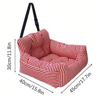 HKM-0272957 Pet Sofa Bed for Dogs ¨C Removable and Washable Waterproof Striped Nest in Various Colors