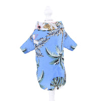 HKM-0273469 Teddy Shiba Inu Hawaiian Print Casual Shirts for Small and Medium Sizes