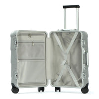HKM-027347 New Modern Hardshell PC Trolley Suitcase with Aluminium Frame for Travel