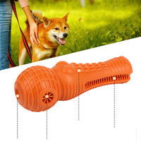 HKM-0273725 Simulated Molar Chew Stick with Sound for Dogs - TPR Material, Available in Blue, Orange, Green