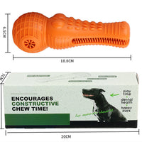HKM-0273725 Simulated Molar Chew Stick with Sound for Dogs - TPR Material, Available in Blue, Orange, Green