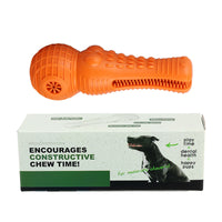 HKM-0273725 Simulated Molar Chew Stick with Sound for Dogs - TPR Material, Available in Blue, Orange, Green