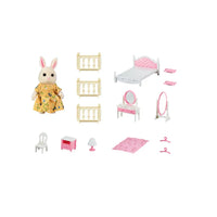 HKM-027411 Forest Family Mini Doll House Role Play Set for Kids - Plastic Pretend Playhouse Gifts for Girls