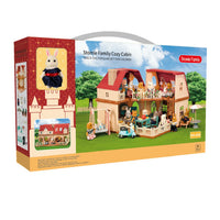 HKM-027411 Forest Family Mini Doll House Role Play Set for Kids - Plastic Pretend Playhouse Gifts for Girls