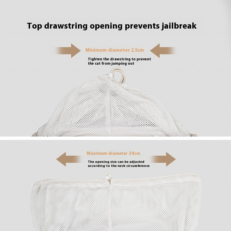 HKM-0275133 Lightweight Portable Pet Chest Bag in Soft Colors - Ideal for Pets Under 7kg