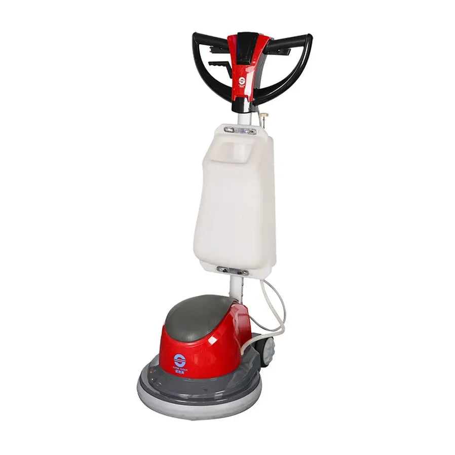 HKM-027539 1100W Multi-Functional Floor Scrubber and Burnishing Machine with Butterfly Handle for Effective Floor and Carpet Cleaning