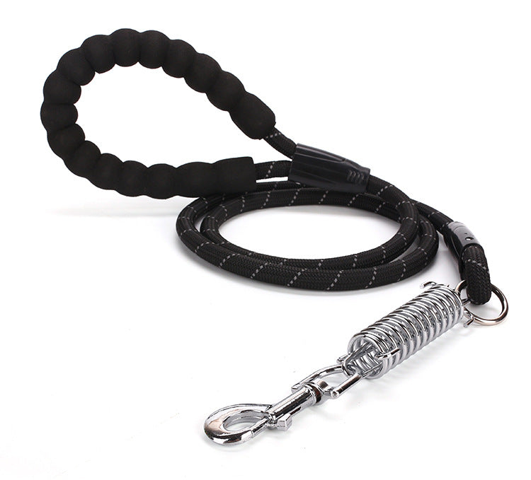 HKM-0278461 Reflective Nylon Dog Leash with Spring Clip, 1.2cm x 1.5m, Suitable for All Seasons