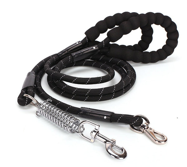 HKM-0278461 Reflective Nylon Dog Leash with Spring Clip, 1.2cm x 1.5m, Suitable for All Seasons