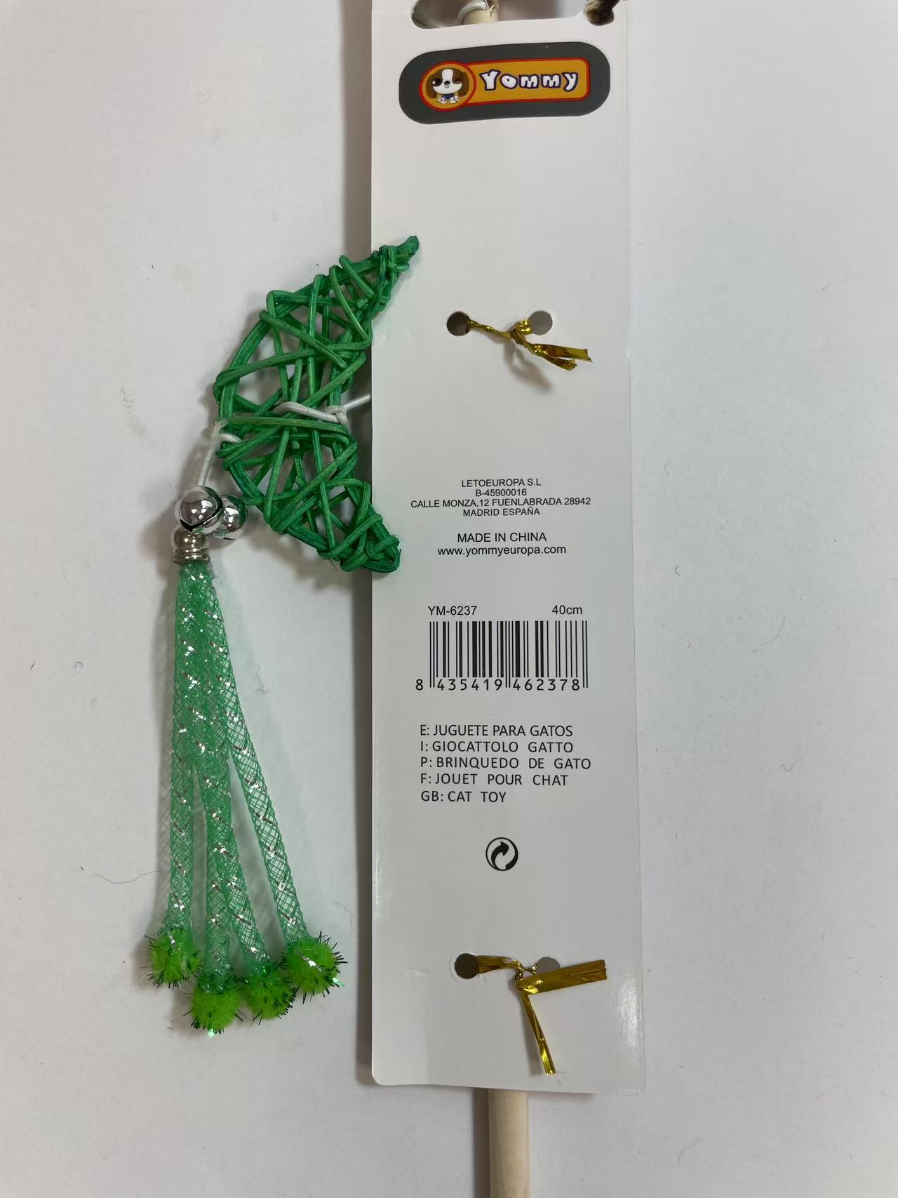 HKM-0279485 Crescent-Shaped Cat Teaser Toy for Engaging Playtime