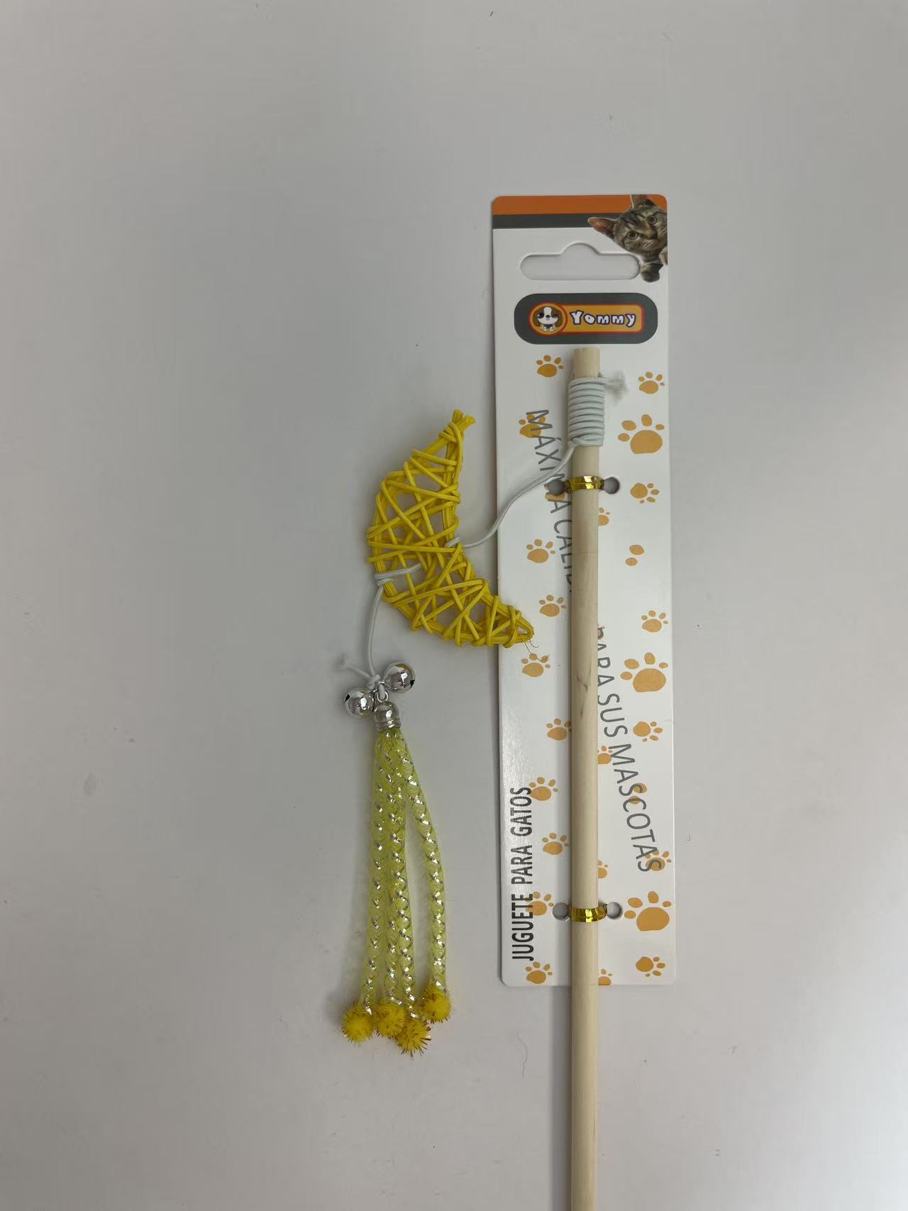 HKM-0279485 Crescent-Shaped Cat Teaser Toy for Engaging Playtime