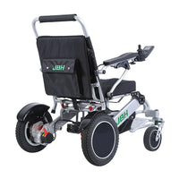 HKM-027987 Electric Folding Wheelchair with 12.5" Rear Wheels, Aluminum Alloy Frame, 20 km Driving Range, 120 kg Capacity