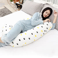HKM-028115 Multifunctional Maternity Pillow for Side Sleeping – Cotton Outer Fabric, Down Velvet Filling, 148x80cm