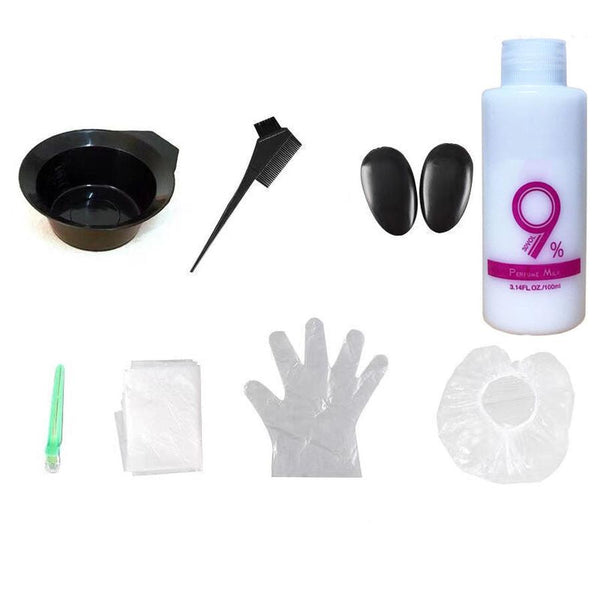 HKM-028179 Oxygen Milk Hair Color Set with Coloring Tools - 100ml Cream & Gel