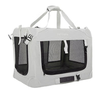 HKM-0282301 Large Capacity Folding Pet Carrier Bag for Cats and Small Dogs - Gray, Blue, Green Options