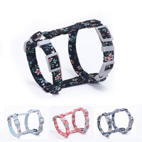 HKM-0283709 Cat I-Shaped Chest Harness for Comfortable Walking - Cotton & Metal Accessories, Sizes S/M