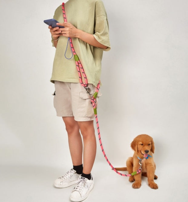 HKM-0284221 Multi-Functional Dog Traction Belt for Running - Adjustable Cross Shoulder Design