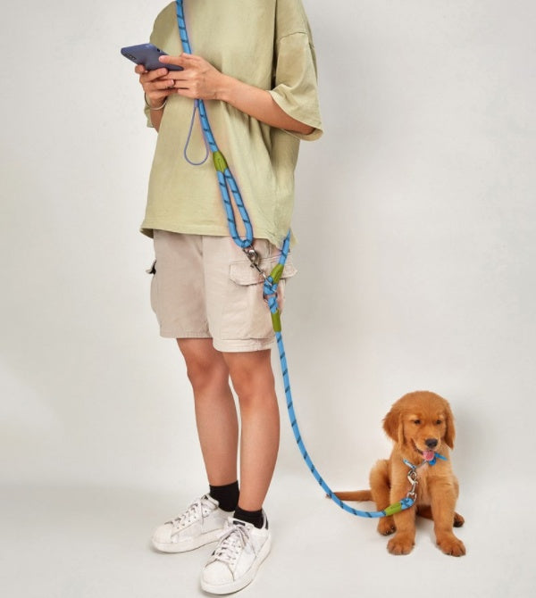 HKM-0284221 Multi-Functional Dog Traction Belt for Running - Adjustable Cross Shoulder Design