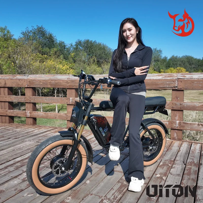 HKM-028435 48V 750W Dual Motor Electric Off-Road E-Bike with 25Ah Battery and Hydraulic Disc Brakes