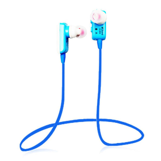 HKM-028435 Wireless In-Ear Bluetooth Headphones with Stereo Sound and Call Function, Battery Display, Available in Blue and Pink