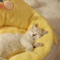 HKM-0284477 Cozy Semi-closed Cat Nest for All Seasons, 50x50x30cm, Soft Polyester and PP Cotton